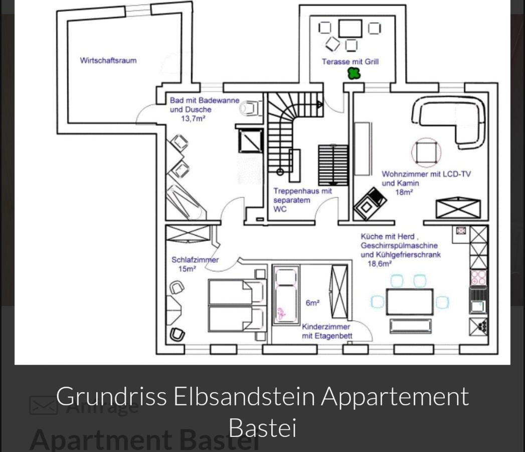 Guesthouse Elbsandstein App. Bastei Rathmannsdorf Dış mekan fotoğraf