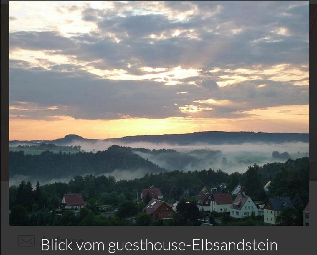 Guesthouse Elbsandstein App. Bastei Rathmannsdorf Dış mekan fotoğraf